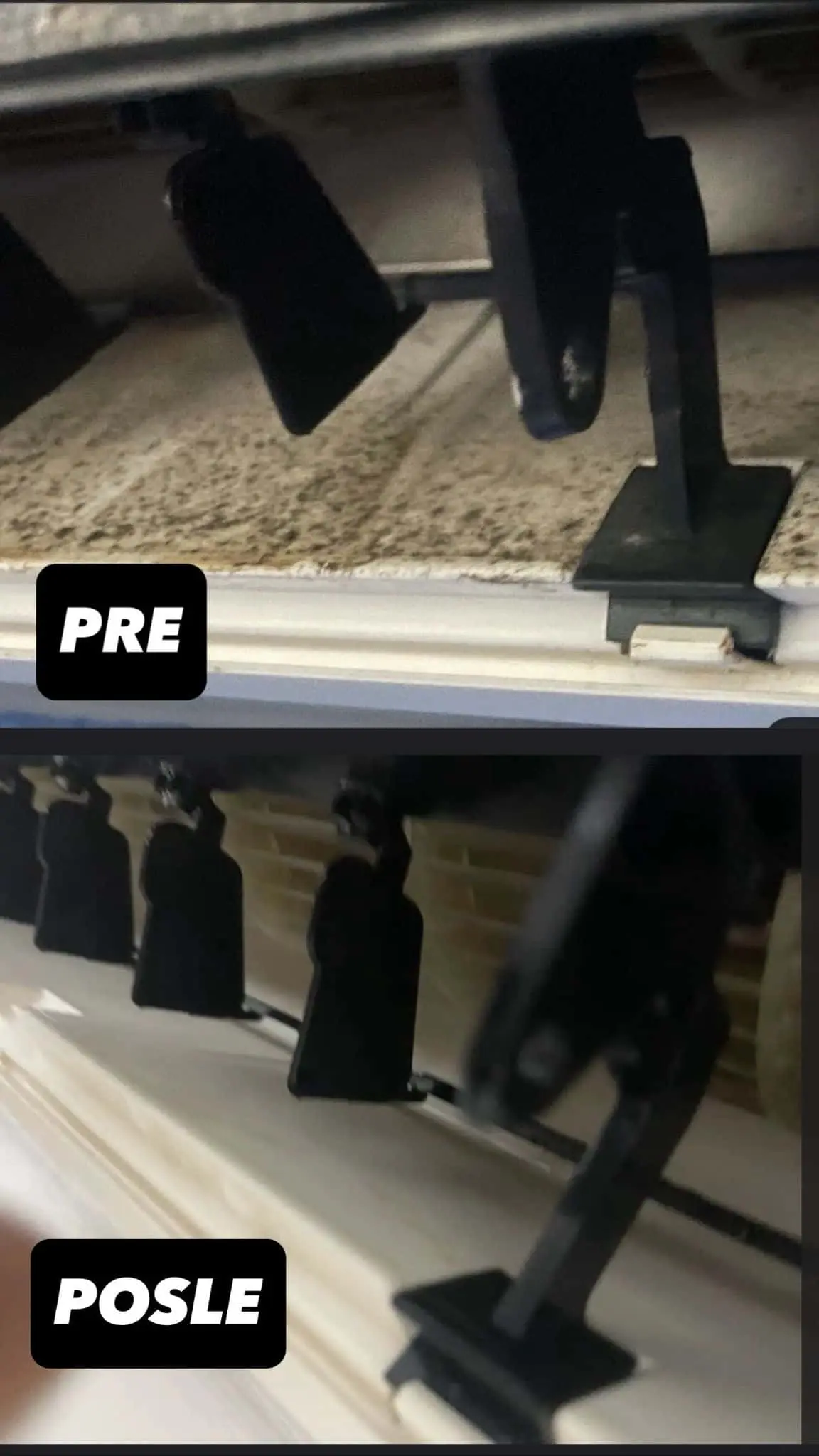 Turbina klime pre i posle profesionalnog dubinskog pranja